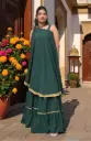 Diyaz One Shoulder Kurti With Sharara